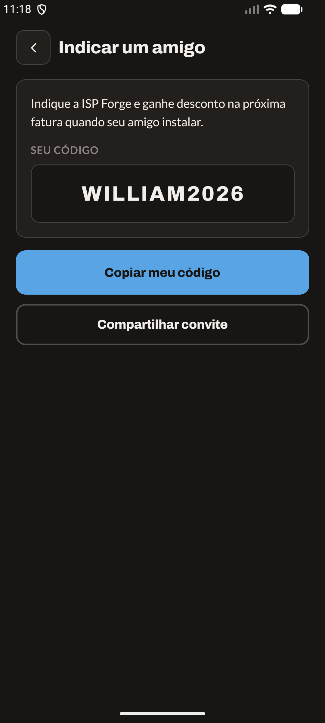 Indique e ganhe (modo escuro)